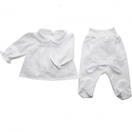 Комплект на выписку 3 предмета для девочки - описание