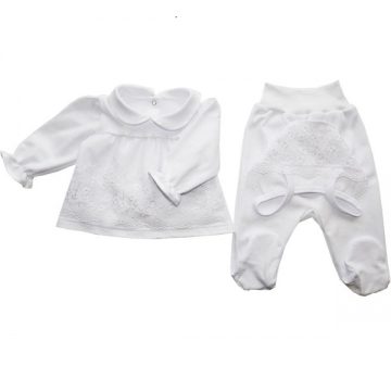 Комплект на выписку 3 предмета для девочки