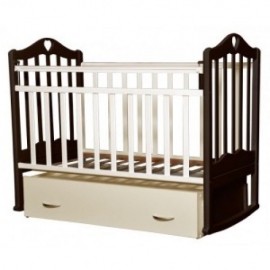 Детская кроватка Антел Каролина 4 венге-слоновая кость - описание