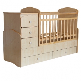 Детская кровать-трансформер Фея 2100 клен - описание