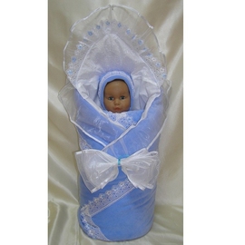 Комплект на выписку Балу малыш голубой 8 пр. - описание