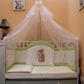 Детское постельное белье Балу Спокойной ночи зеленый 7 пр. - описание