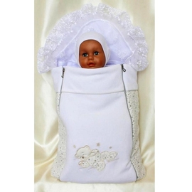 Конверт на выписку Балу Серебряный дождь белый - описание