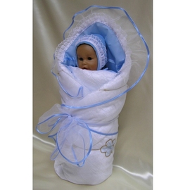 Комплект на выписку Балу Жатка голубой - описание