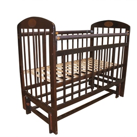 Детская кроватка Мой малыш 9 цвет темный - описание