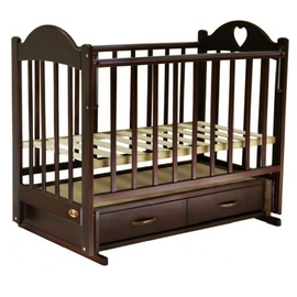 Детская кроватка Ведрусс Таисия 3 цвет темный орех - описание