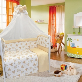 Детское постельное белье Евротек Серые мышата бежевый 7 пр. - описание