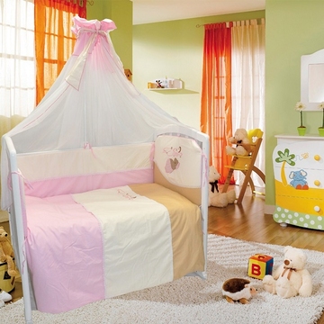 Евротек Мишка под одеялом розовый 7 предметов