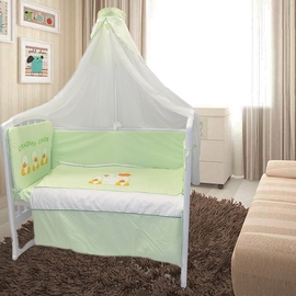 Детское постельное белье Евротек Утята зеленый 7 пр. - описание