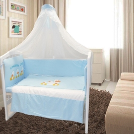 Детское постельное белье Евротек Утята голубой 7 пр. - описание