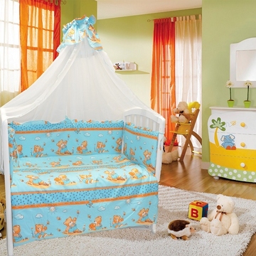 Фото евротек мишка и пчелка голубой 7 предметов Евротек Мишка и пчелка голубой 7 предметов