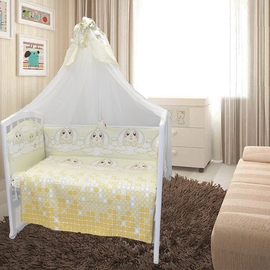 Детское постельное белье Евротек Зайка на облаке бежевый 7 пр. - описание