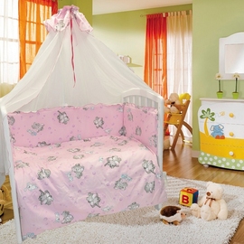 Детское постельное белье Евротек Слоненок розовый7 пр. - описание