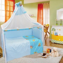 Детское постельное белье Евротек Веселый голубой 7 пр. - описание