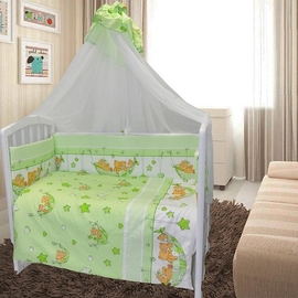 Детское постельное белье Евротек Баю Бай зеленый 7 пр. - описание