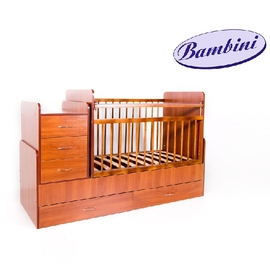 Детская кровать-трансформер Бамбини М 01 цвет орех - описание