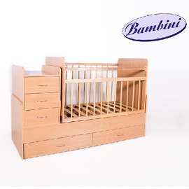 Детская кровать-трансформер Бамбини М 01 цвет бук - описание