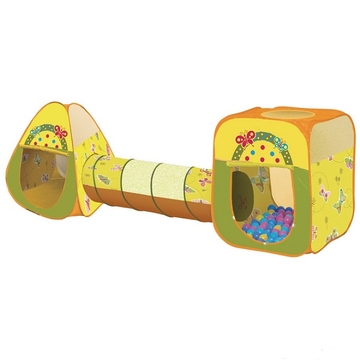 Домик-палатка Ching-Ching Дом Бабочки конус+тоннель+квадрат + 100 шаров