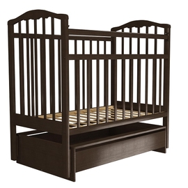 Детская кроватка Агат Золушка 4 цвет шоколад - описание