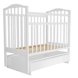 Детская кроватка Агат Золушка 4 цвет белый - описание