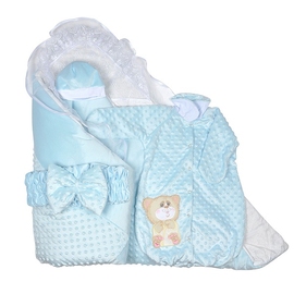 Комплект на выписку Балу Гриша 9 предметов голубой - описание