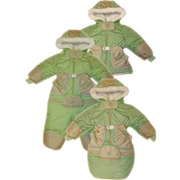 Фото комбинезон-трансформер зимушка зеленый Комбинезон-трансформер Зимушка зеленый