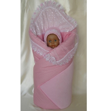 Комплект на выписку Балу Лапушка розовый 13 пр