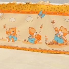Защитный бортик в кроватку Евротек Мишка и Пчелка - описание