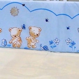 Защитный бортик в кроватку Евротек Мишки на прогулке - описание