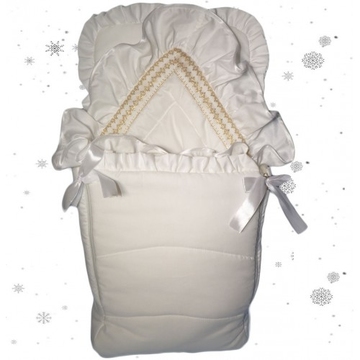 Конверт трансформер на выписку Зимушка белый