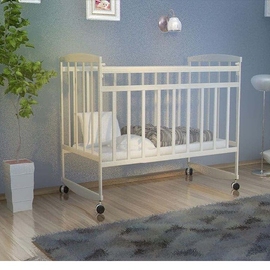 Детская кроватка ВДК Magiko (колесо/качалка) цвет белый - описание