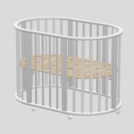 Детская кроватка 3 в 1 Ведрусс Оливия цвет белый - описание