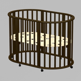 Детская кроватка 3 в 1 Ведрусс Оливия цвет венге - описание