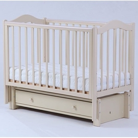 Детская кроватка Лель Кубаночка 1-37.3 продольный маятник цвет слоновая кость - описание