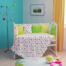 Комплект в кроватку ФА-М Перышки 6 предметов - описание