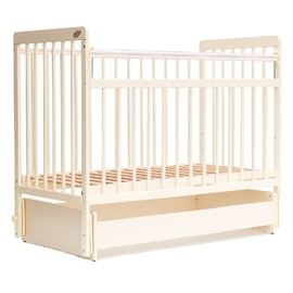 Детская кроватка Бамбини 05 маятник без ящика Евро Стиль цвет слоновая кость - описание