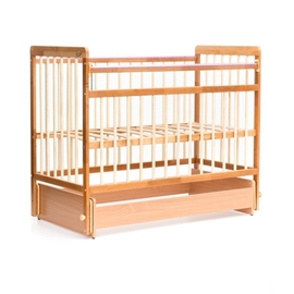 Детская кроватка Бамбини 05 маятник без ящика Евро Стиль цвет натуральный - описание