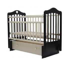 Детская кроватка Топотушки Оливия 7 цвет венге-слоновая кость - описание