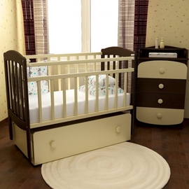 Детская кроватка ФА-М Милена 1 цвет венге-слоновая кость - описание