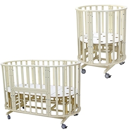 Круглая/овальная кроватка Топотушки Олимпия цвет слоновая кость - описание