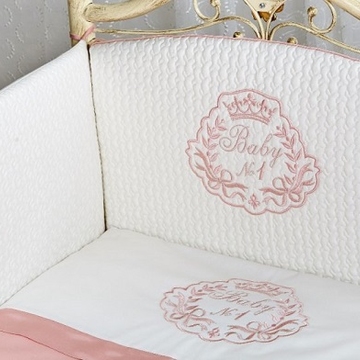 Комплект в кроватку Lapetti Baby №1 цвет розовый