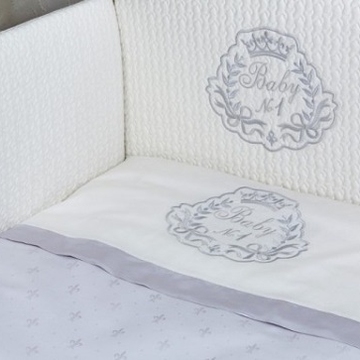 Комплект в кроватку Lapetti Baby №1 цвет серый