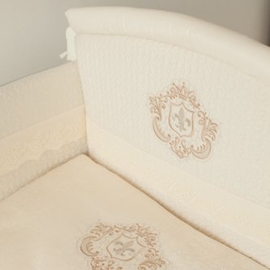 Комплект в кроватку Lapetti Инфанты герб цвет бежевый 6 предметов - описание