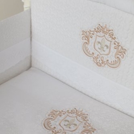 Комплект в кроватку Lapetti Инфанты герб цвет белый 6 предметов - описание