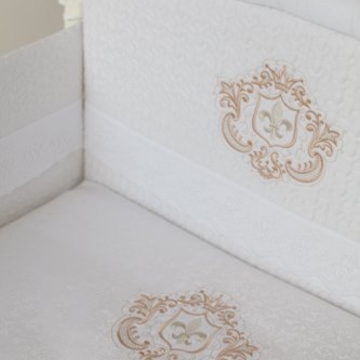 Комплект в кроватку Lapetti Инфанты герб цвет белый 6 предметов