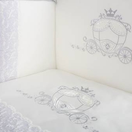 Комплект в кроватку Lapetti Карета цвет серый 6 предметов - описание