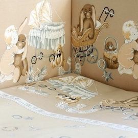 Комплект в кроватку Lapetti Колыбельная 6 предметов - описание