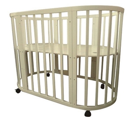 Круглая/овальная кроватка Соня 02 цвет слоновая кость - описание