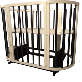 Круглая/овальная кроватка Соня 02 маятник цвет венге-слоновая кость - описание