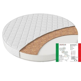 Круглый матрас Incanto холлкон+кокос 65х65 - описание